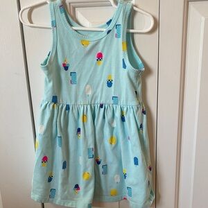 Cat & Jack Light Blue Ice Cream Print Dress
